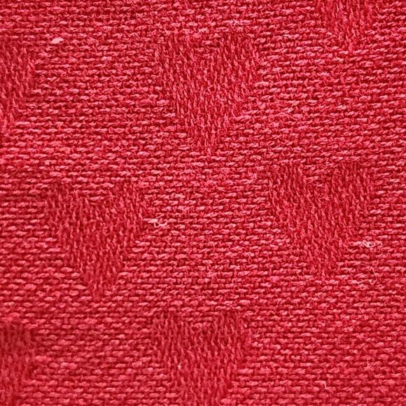 Rachel Zoe Red And White Hearts Woven Check Cotton Tablecloth 60x84in Oblong - Picture 7 of 13